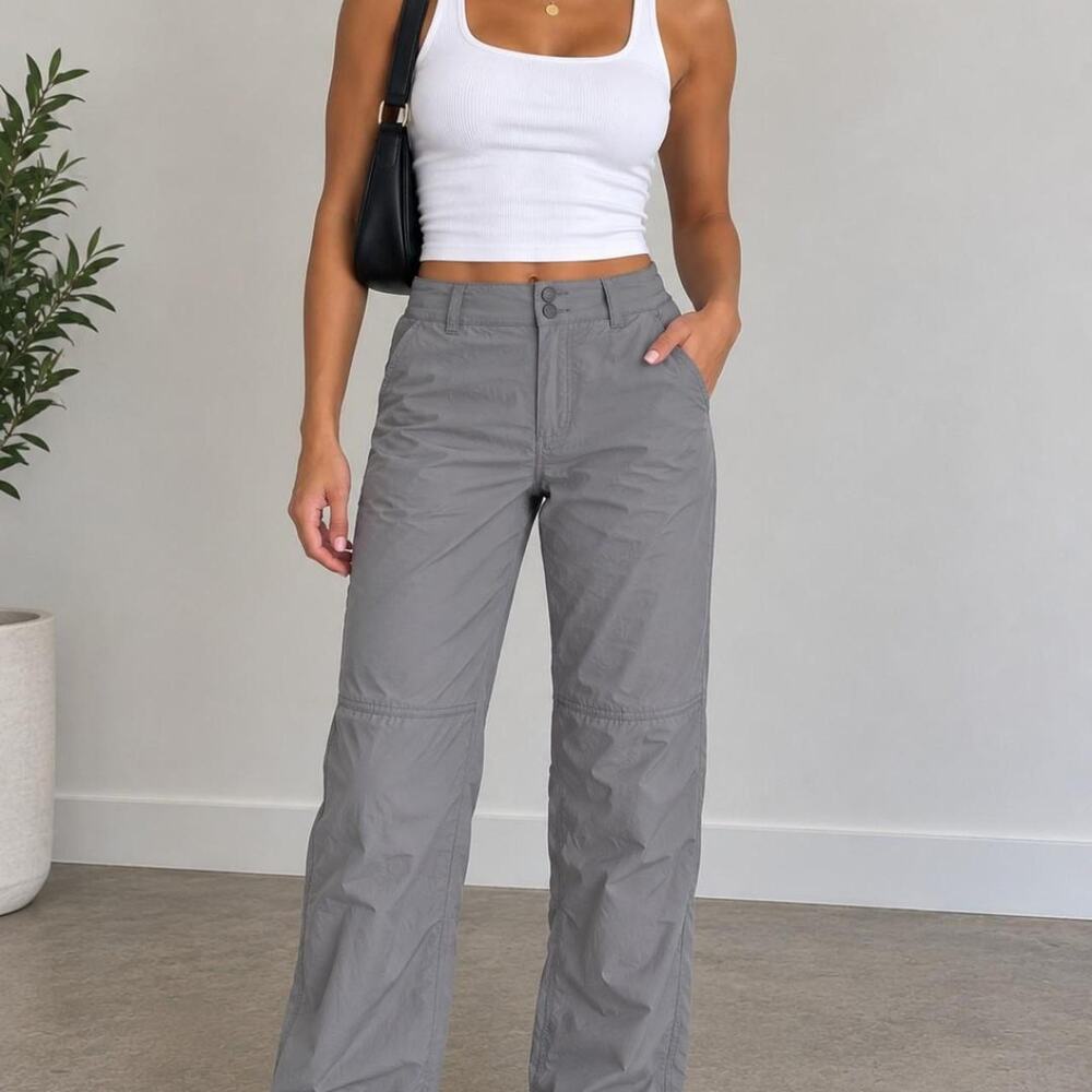 Columbia gray cargo pants size 8